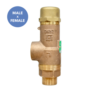 Bailey 707MD Safety Relief Valve Male x Female (Metal disc with Dome Top – suitable for Steam and Liquid service)
