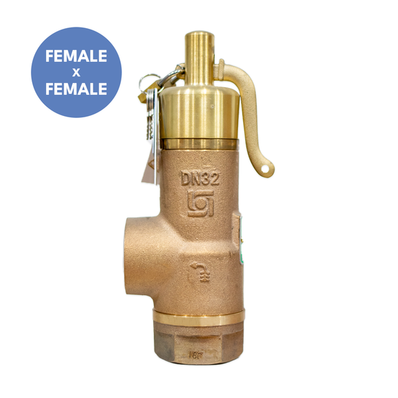 Bailey 707ML Safety Relief Valve Female x Female (Metal disc with Lever – suitable for Steam and Liquid service)